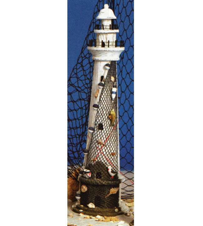 White Wooden Lighthouse 42"